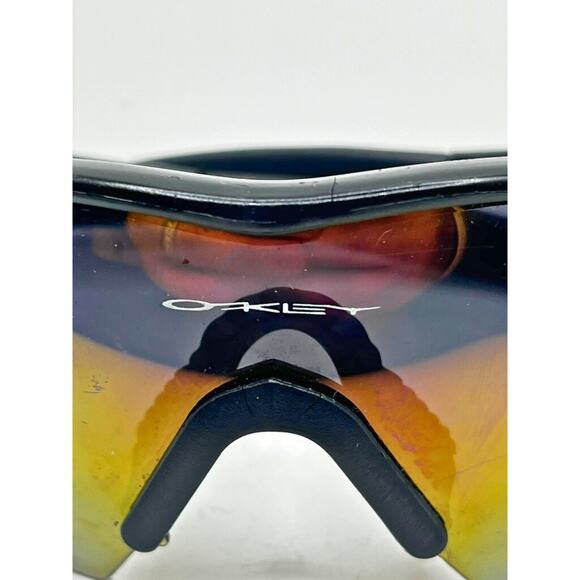 Oakley M Frame Sunglasses Fire Iridium Lens + Hard Case Vintage Performance USA - Picture 11 of 12
